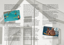 Hydrotherapie - FMT de Woldstreek