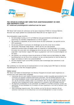 ILT onderzoek prestatiegericht onderhoud aan het