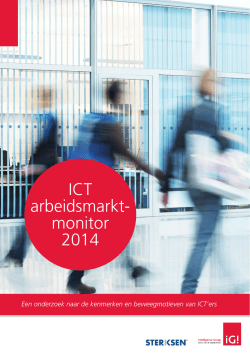 ICT arbeidsmarktmonitor 2014