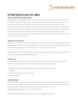 Naar vacature - UwFinancieelPlan
