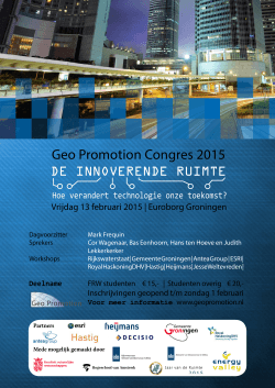 Meer informatie Geo Promotion Congres 2015