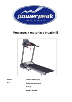 Powerpeak motorized treadmill