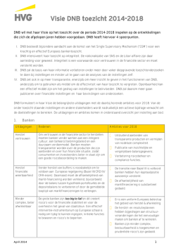 Visie DNB toezicht 2014-2018