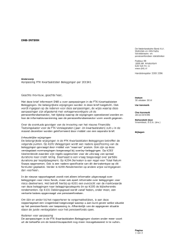 11-12-2014 Brief aanpassing FTK Kwartaalstaten Beleggingen per