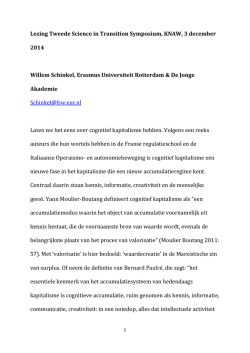 een column - Science in transition