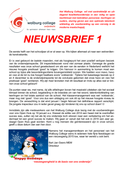 Download - Walburg College Zwijndrecht