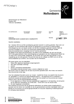 Interbestuurlijk toezicht: actualisatie kader en totaalbeeld