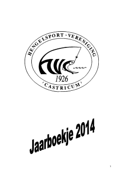Jaarboekje 2014 - HSV Castricum
