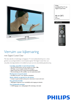 26PFL5322/12 Philips breedbeeld Flat TV met Digital Crystal Clear