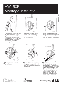 HW150F Montage instructie