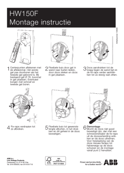 HW150F Montage instructie