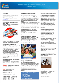 Doe mee! Geniet! Share the fun!