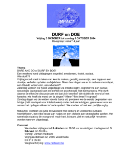 DURF en DOE IMPACT