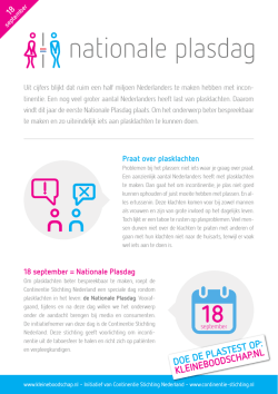 DOE DE PLASTEST OP: KLEINEBOODSCHAP.NL