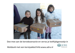 Doe mee aan de kerstdozenactie en verras je leeftijdsgenootje in