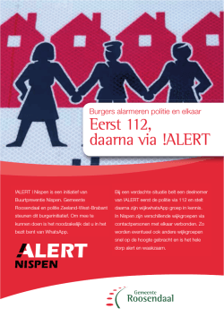 Doe je mee - Nispen info