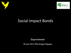 Social Impact Bonds - Wij krijgen Kippen
