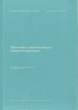 Informatica, automatisering en computertoepassingen