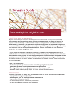 Samenwerking in het veiligheidsdomein