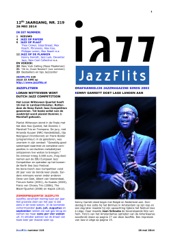 26 mei 2014 - JazzFlits