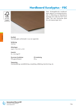 Hardboard Eucalyptus - FSC