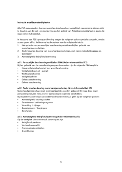 Instructie nstructie nstructie arbeidsomstandigheden