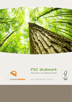 Download algemene FSC &reg; -brochure (PDF)