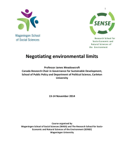 Meadowcroft_negotiating environmental limits