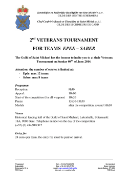 2 veterans tournament for teams epee – saber
