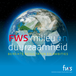 FWS milieu en duurzaamheid