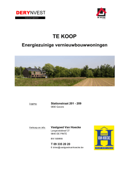 Plannen en Lastenboek - Vastgoed Van Hoecke