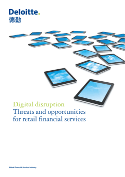 Digital disruption Threats and opportunities for retail