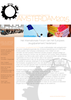 Het Internationale Forum van het Europees Jeugdparlement