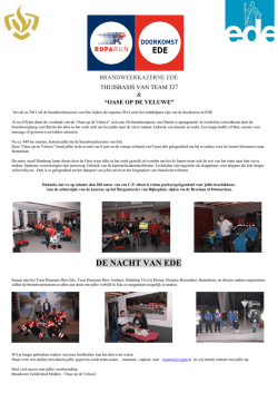 Doorkomstflyer Ede