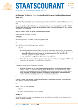 Instellingsbesluit 2014
