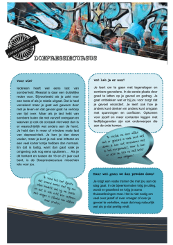Doepressietraining - Expertisecentrum Forensische Jeugdzorg