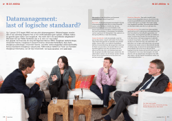Datamanagement: last of logische standaard?