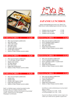 JAPANSE LUNCHBOX