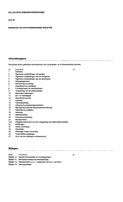 Download hier de CAO Groente en Fruit verwerkende
