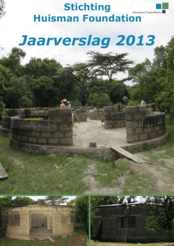 Jaarverslag 2013 - Huisman Foundation