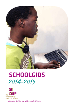 Schoolgids De Ziep 2014-2015