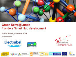 Presentatie FSH - Flanders Smart Hub