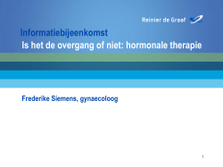 Hormonale therapie - Reinier de Graaf