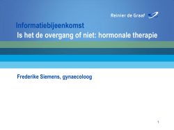 Hormonale therapie - Reinier de Graaf