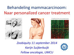 Diagnostiek en behandeling van het mammacarcinoom