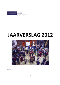 Jaarverslag en jaarrekening 2012