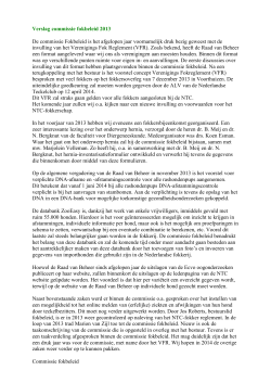 5.d Verslag commissie fokbeleid 2013