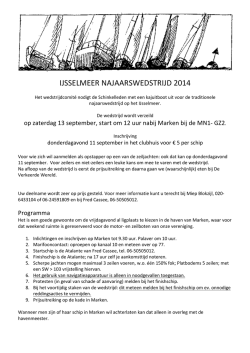 IJSSELMEER NAJAARSWEDSTRIJD 2014