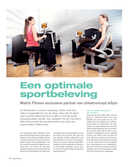 Een optimale sportbeleving