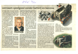 Leerzaam speelgoed zonder batterij en benzine juli 2005